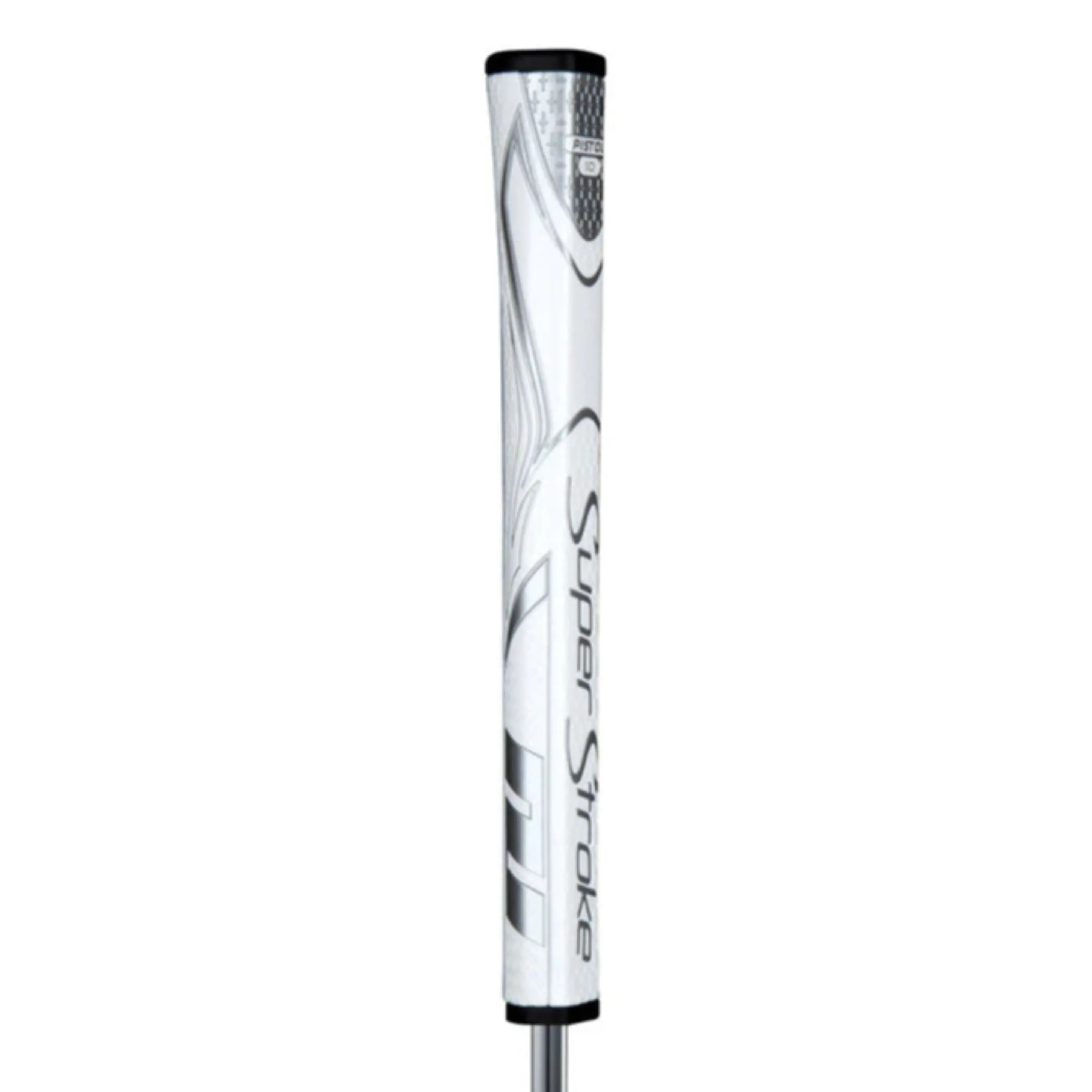 SuperStroke Zenergy SS2R Squared Putter Grip – White/Black, .580 Core, 10.5 Inch